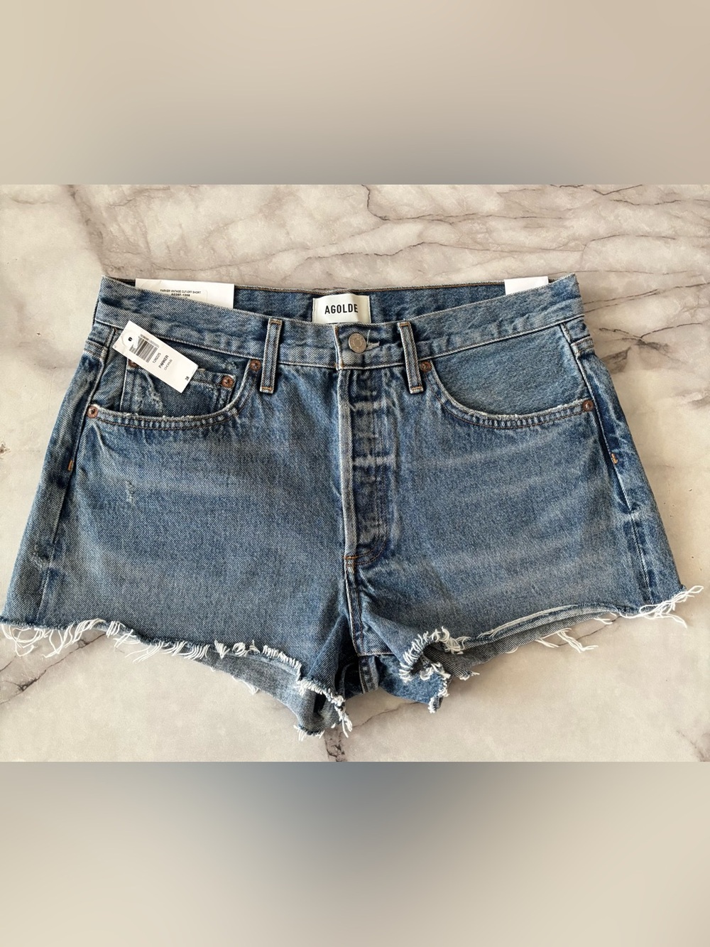 AGOLDE Parker Vintage Distressed  Cutoff Shorts •Chorus •Size 28